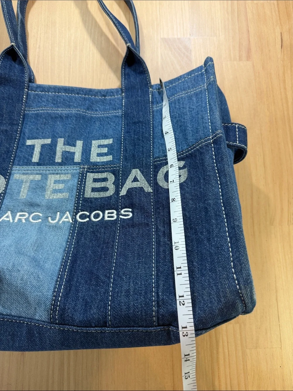 Marc Jacobs Patchwork Denim Tote Bag - Blue